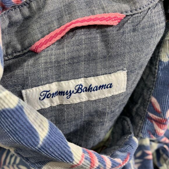 Tommy Bahama Shirt Mens Large Blue Corduroy Button Down Long Sleeve Hawaiian - Picture 11 of 16